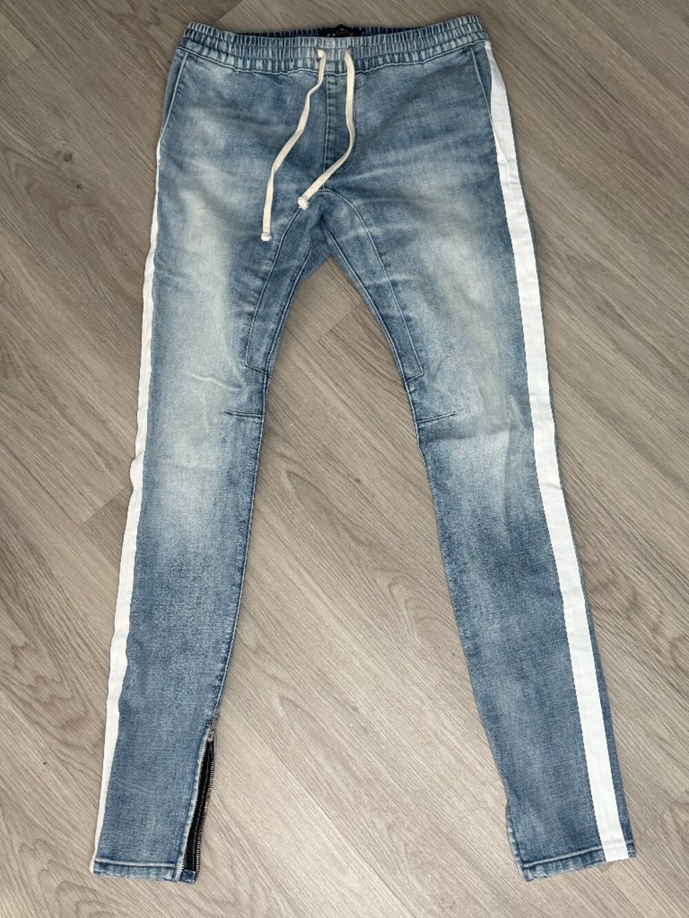 PacSun Slim Side Stripe Denim Joggers